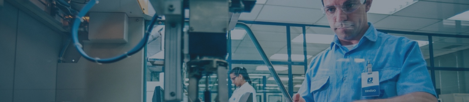 man working with niobium